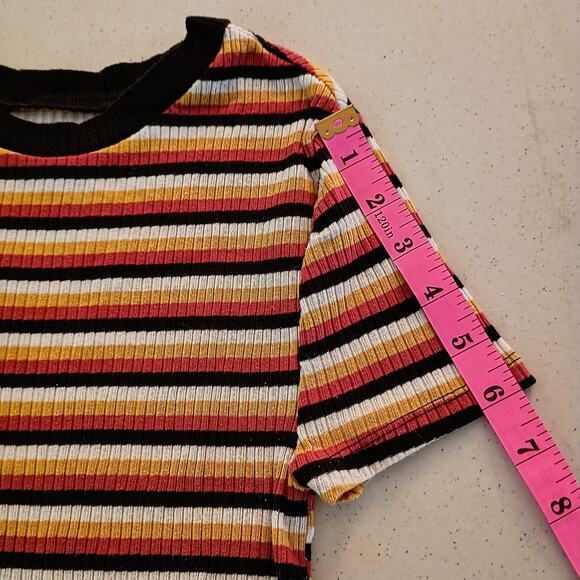 No Boundaries Ribbed Striped Top - Juniors XS - Picture 5 of 10